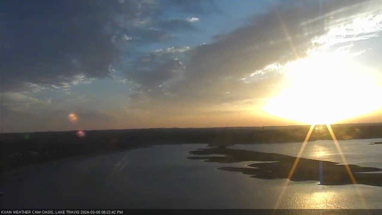 Lake Travis webcam, March 8, 2024 6:25 PM CT