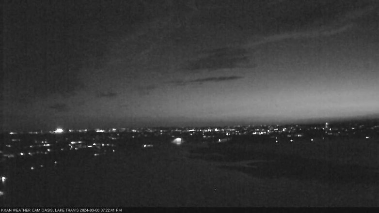 Lake Travis webcam, March 8, 2024 7:25 PM CT