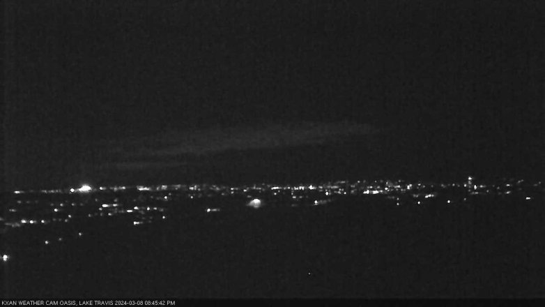 Lake Travis webcam, March 8, 2024 8:45 PM CT