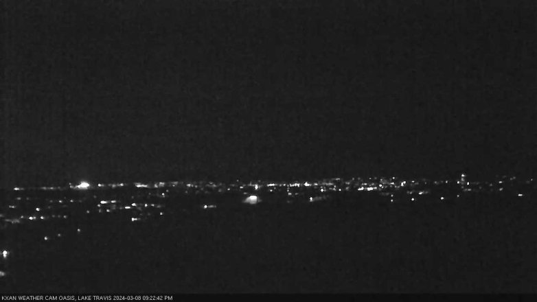 Lake Travis webcam, March 8, 2024 9:25 PM CT