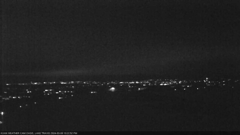 Lake Travis webcam, March 8, 2024 10:25 PM CT