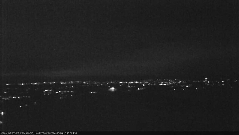 Lake Travis webcam, March 8, 2024 10:45 PM CT