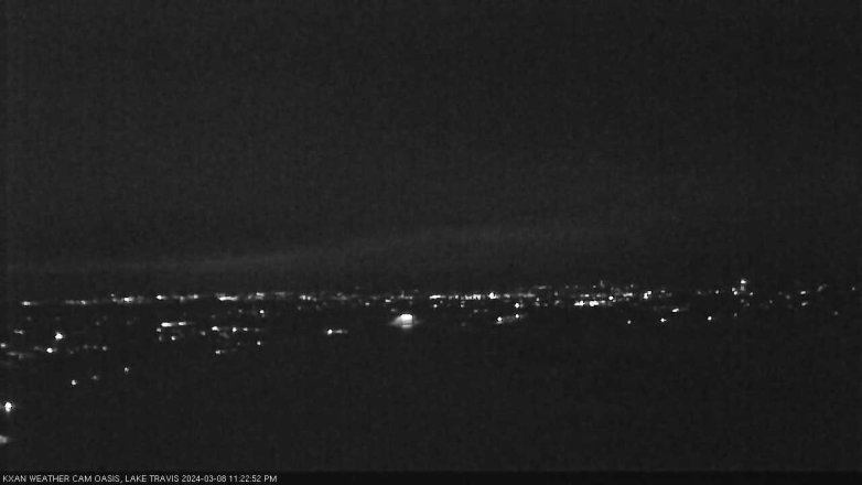 Lake Travis webcam, March 8, 2024 11:25 PM CT
