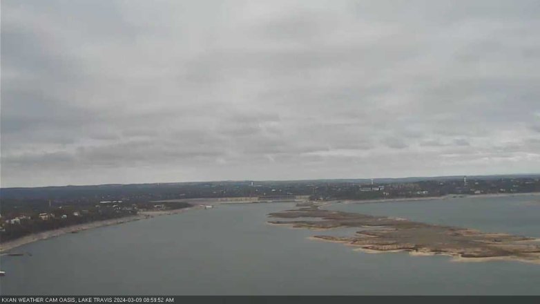 Lake Travis webcam, March 9, 2024 9:00 AM CT