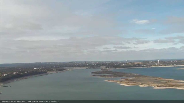 Lake Travis webcam, March 9, 2024 10:00 AM CT