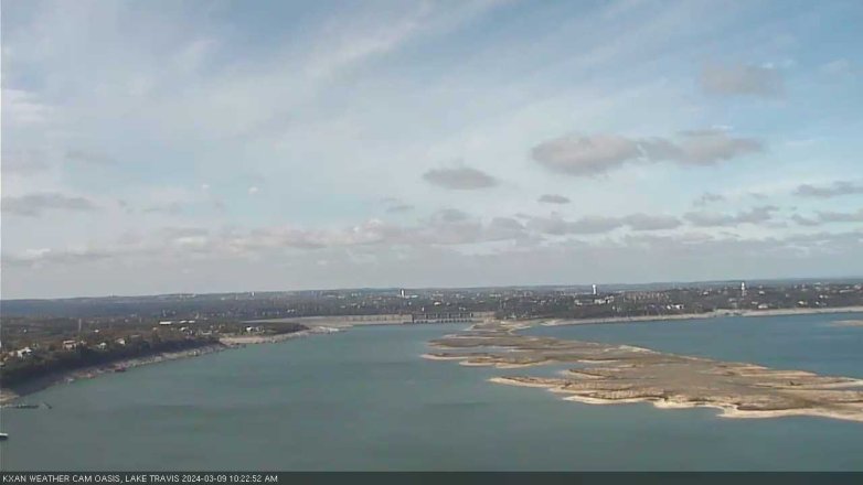 Lake Travis webcam, March 9, 2024 10:25 AM CT