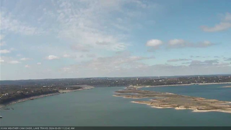 Lake Travis webcam, March 9, 2024 11:25 AM CT