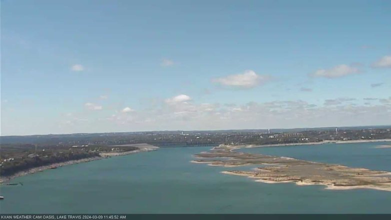 Lake Travis webcam, March 9, 2024 11:45 AM CT