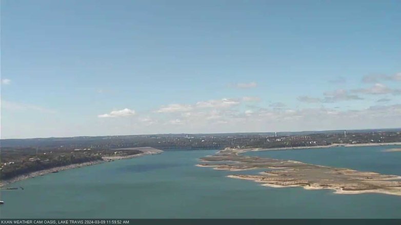 Lake Travis webcam, March 9, 2024 12:00 PM CT