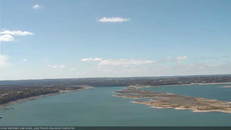 Lake Travis webcam, March 9, 2024 12:45 PM CT