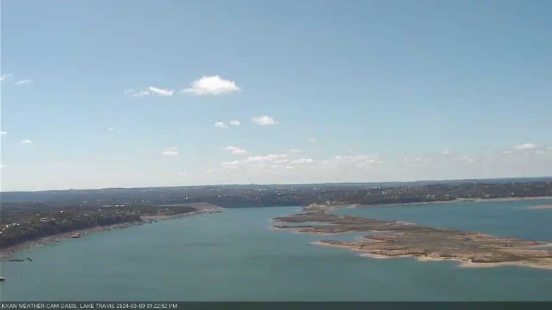 Lake Travis webcam, March 9, 2024 1:25 PM CT