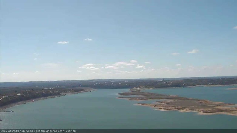 Lake Travis webcam, March 9, 2024 1:45 PM CT