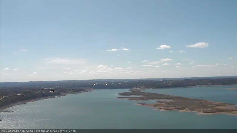 Lake Travis webcam, March 9, 2024 2:25 PM CT