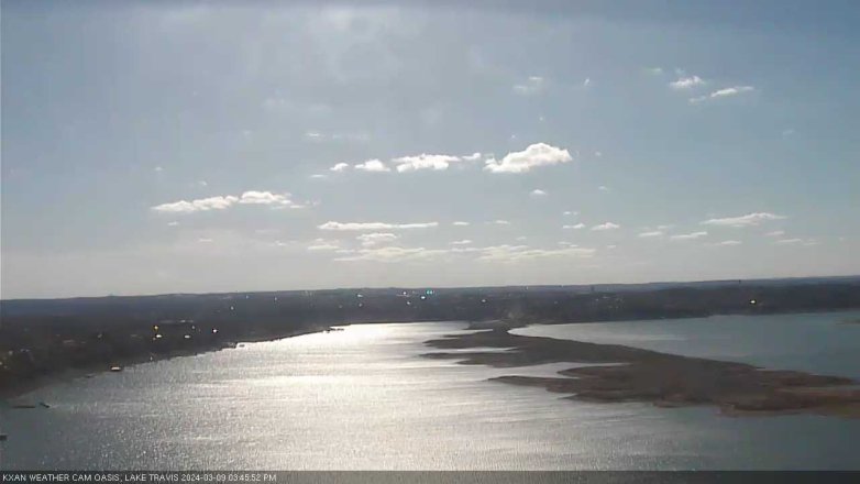 Lake Travis webcam, March 9, 2024 3:45 PM CT