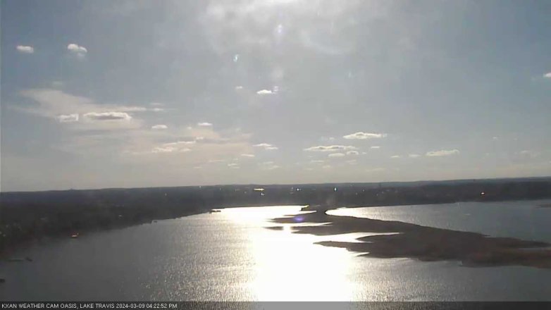 Lake Travis webcam, March 9, 2024 4:25 PM CT