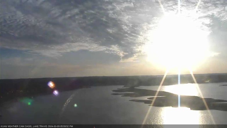 Lake Travis webcam, March 9, 2024 6:00 PM CT