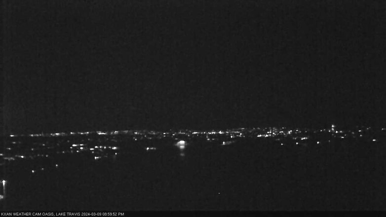 Lake Travis webcam, March 9, 2024 9:00 PM CT