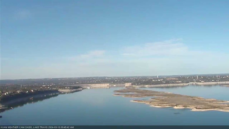 Lake Travis webcam, March 10, 2024 9:45 AM CT