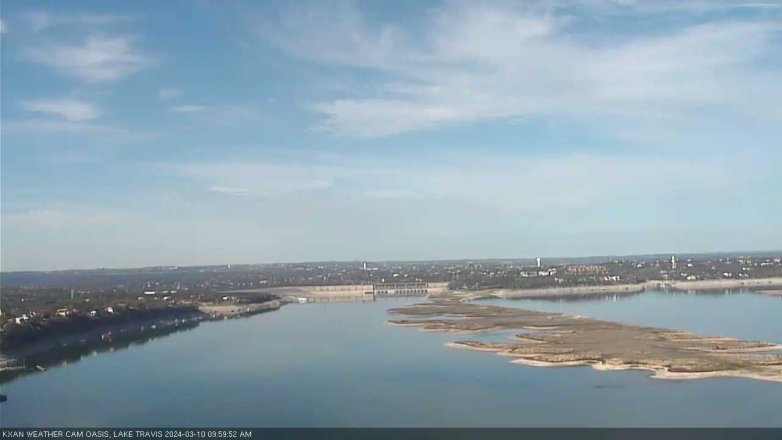 Lake Travis webcam, March 10, 2024 10:00 AM CT
