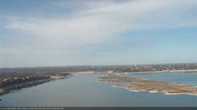 Lake Travis webcam, March 10, 2024 10:25 AM CT