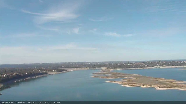 Lake Travis webcam, March 10, 2024 11:00 AM CT