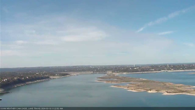 Lake Travis webcam, March 10, 2024 11:25 AM CT