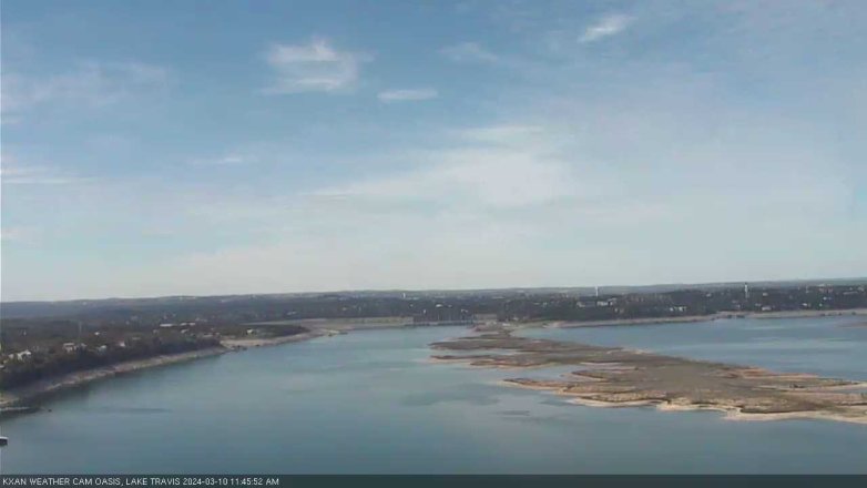 Lake Travis webcam, March 10, 2024 11:45 AM CT