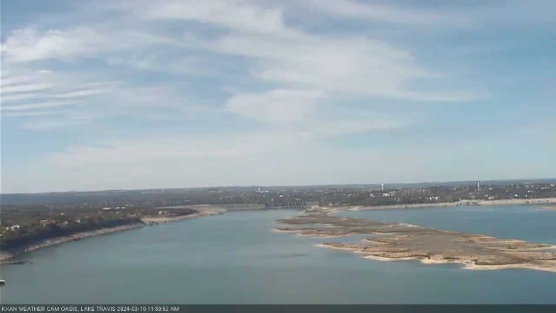 Lake Travis webcam, March 10, 2024 12:00 PM CT