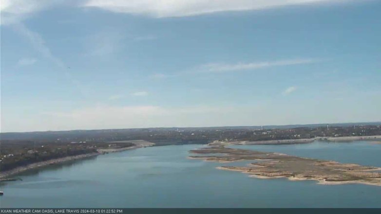Lake Travis webcam, March 10, 2024 1:25 PM CT