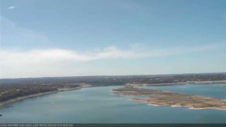 Lake Travis webcam, March 10, 2024 1:45 PM CT