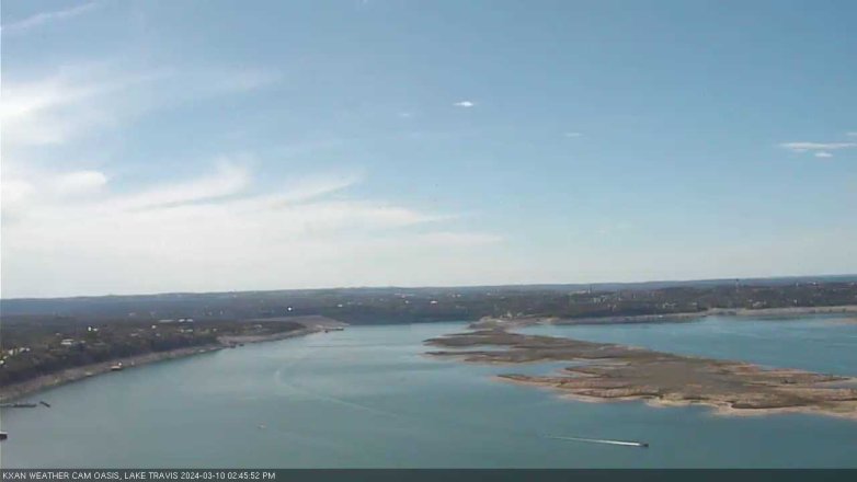 Lake Travis webcam, March 10, 2024 2:45 PM CT