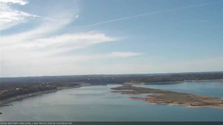 Lake Travis webcam, March 10, 2024 3:00 PM CT