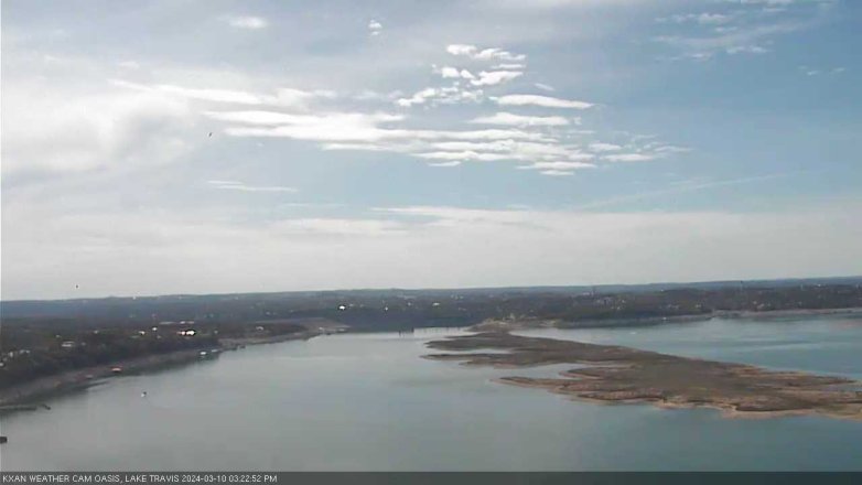 Lake Travis webcam, March 10, 2024 3:25 PM CT