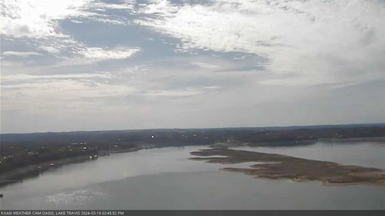 Lake Travis webcam, March 10, 2024 3:45 PM CT