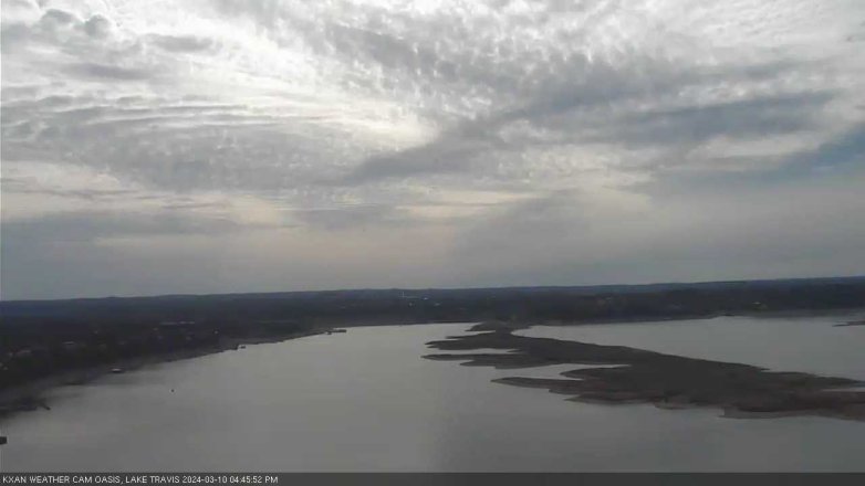 Lake Travis webcam, March 10, 2024 4:45 PM CT