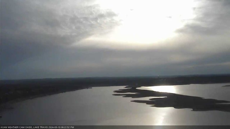 Lake Travis webcam, March 10, 2024 6:25 PM CT