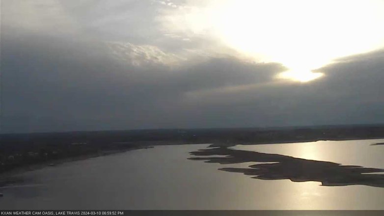 Lake Travis webcam, March 10, 2024 7:00 PM CT