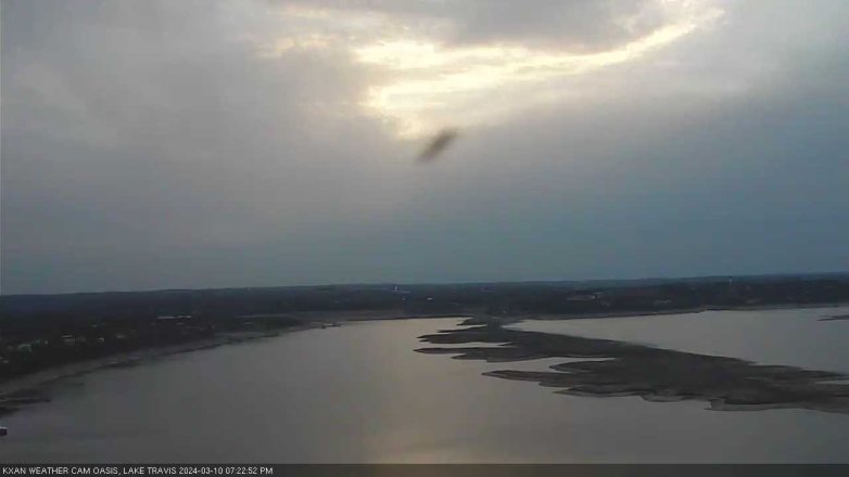 Lake Travis webcam, March 10, 2024 7:25 PM CT