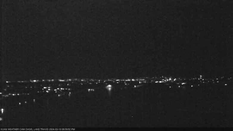 Lake Travis webcam, March 10, 2024 9:00 PM CT