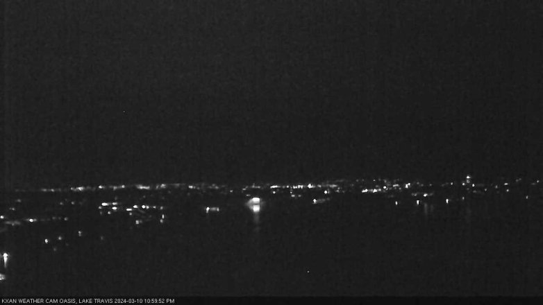 Lake Travis webcam, March 10, 2024 11:00 PM CT