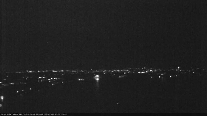 Lake Travis webcam, March 10, 2024 11:25 PM CT