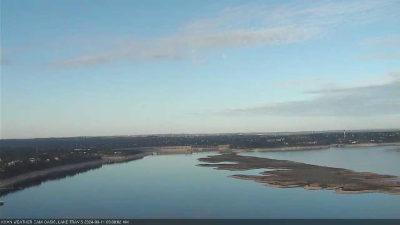 Lake Travis webcam, March 11, 2024 9:00 AM CT
