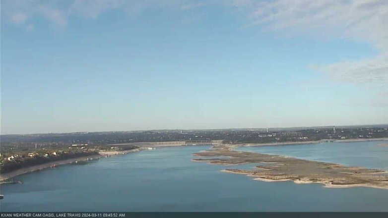 Lake Travis webcam, March 11, 2024 9:45 AM CT