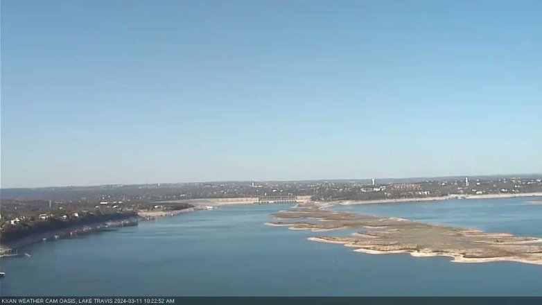 Lake Travis webcam, March 11, 2024 10:25 AM CT