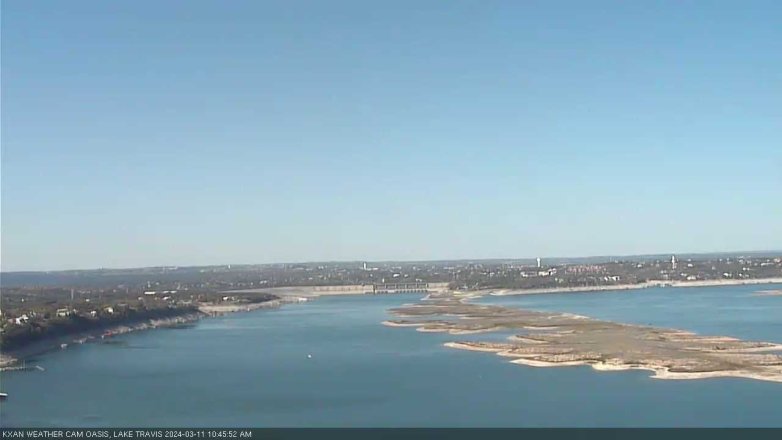 Lake Travis webcam, March 11, 2024 10:45 AM CT