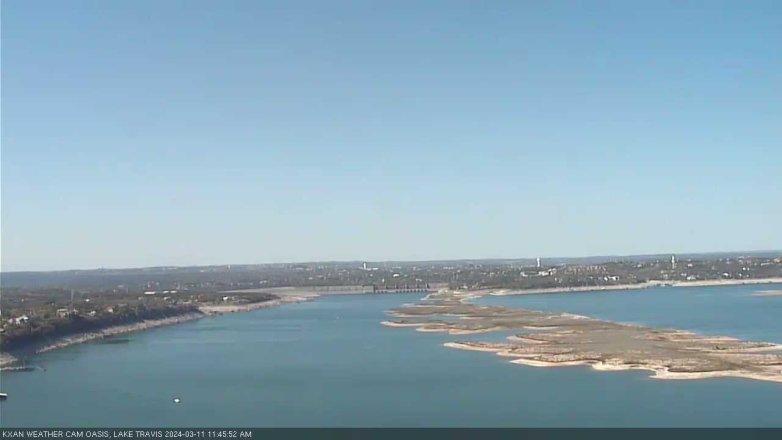 Lake Travis webcam, March 11, 2024 11:45 AM CT