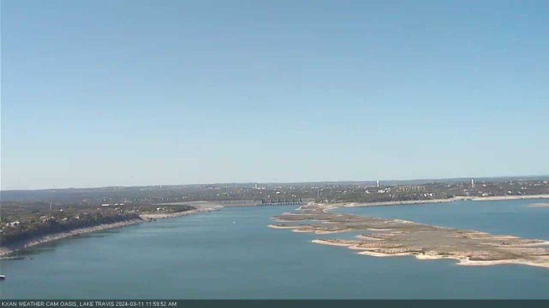 Lake Travis webcam, March 11, 2024 12:00 PM CT