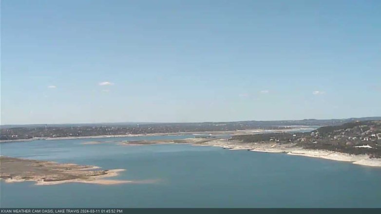 Lake Travis webcam, March 11, 2024 1:45 PM CT
