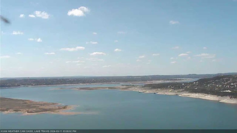 Lake Travis webcam, March 11, 2024 3:00 PM CT