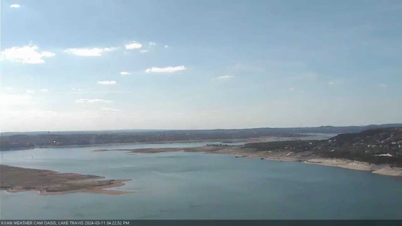 Lake Travis webcam, March 11, 2024 4:25 PM CT